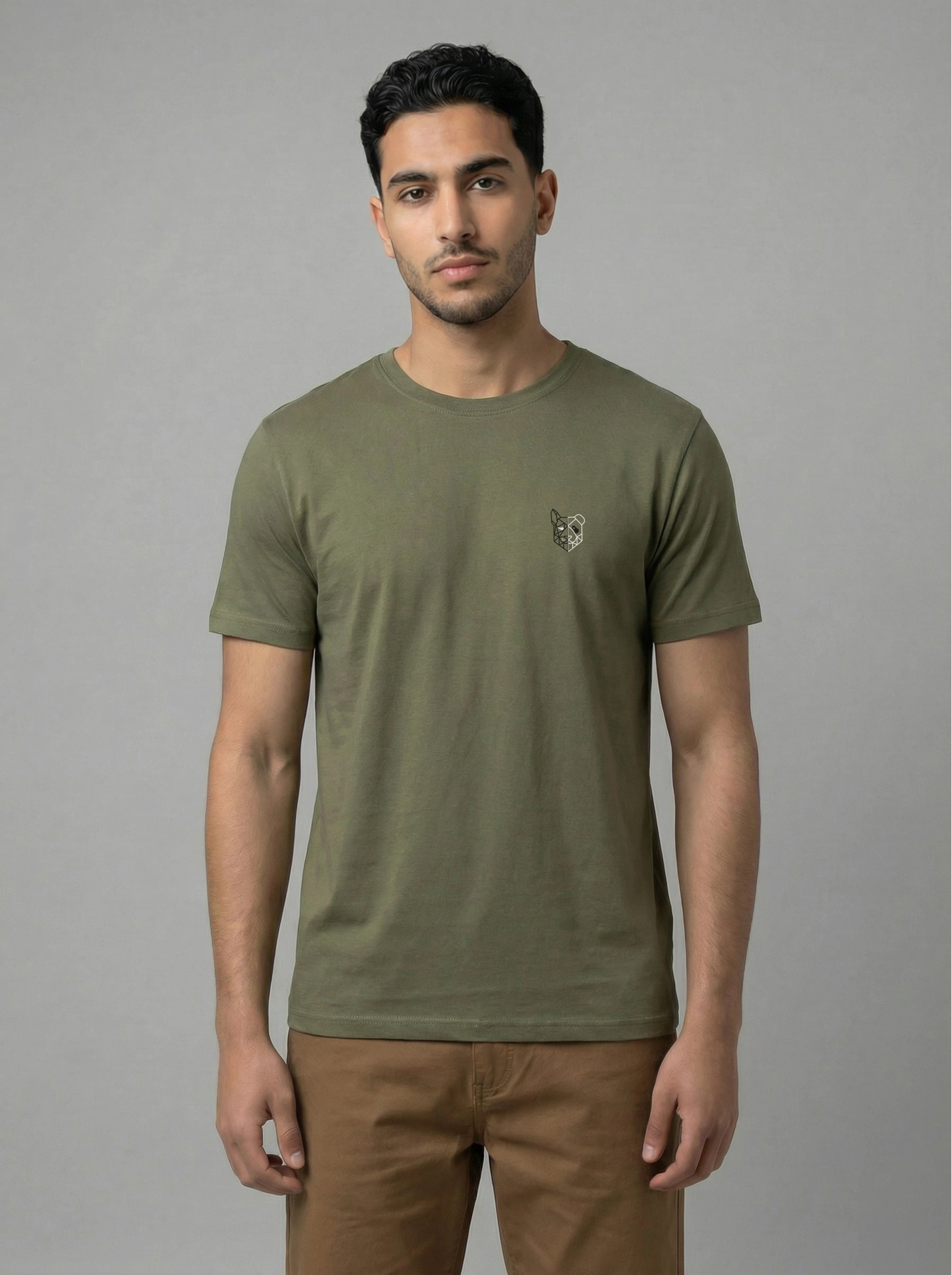 تي شيرت أساسي (أخضر زيتوني)