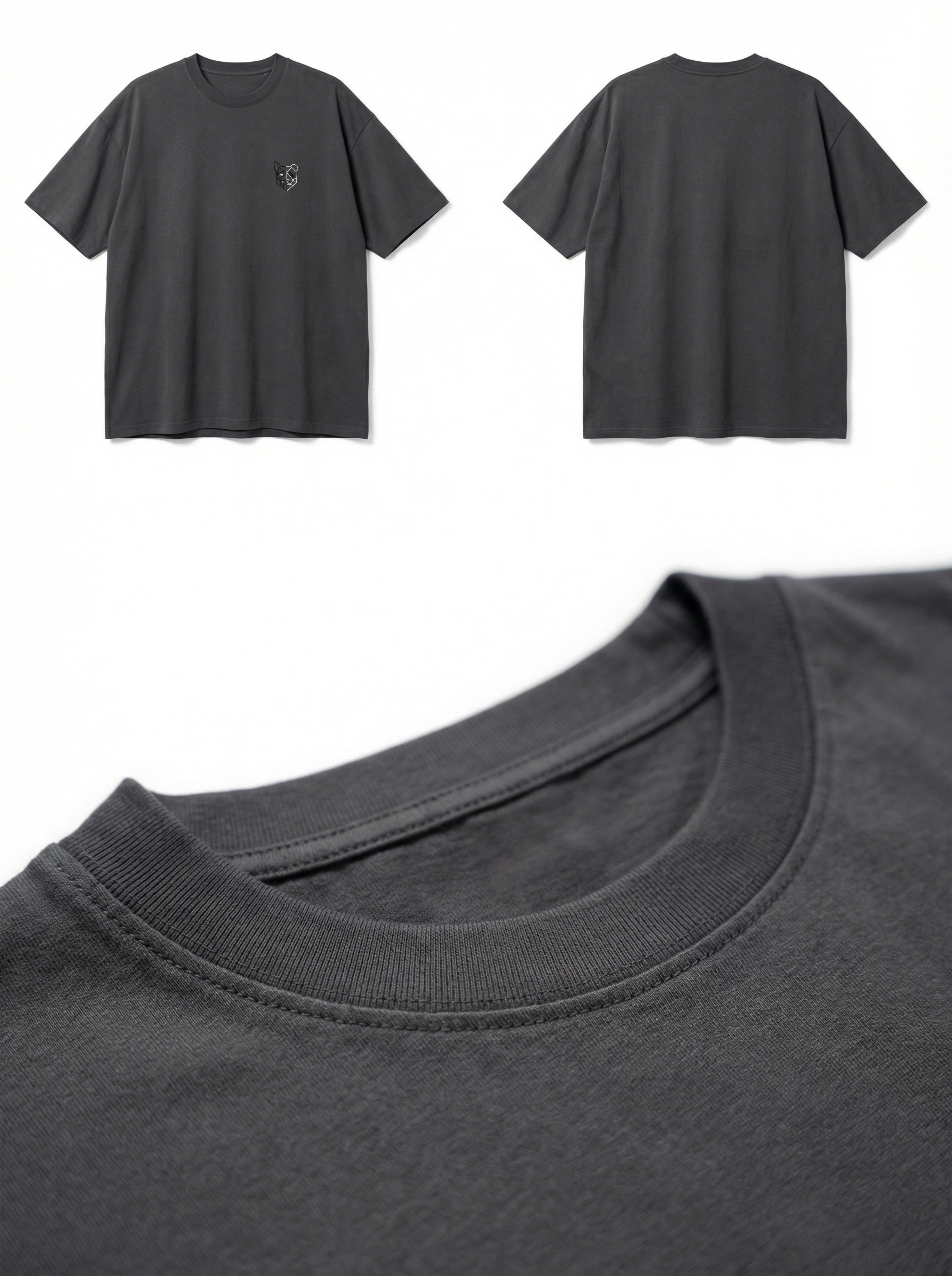 Elongated Oversize T-shirt (Gray)