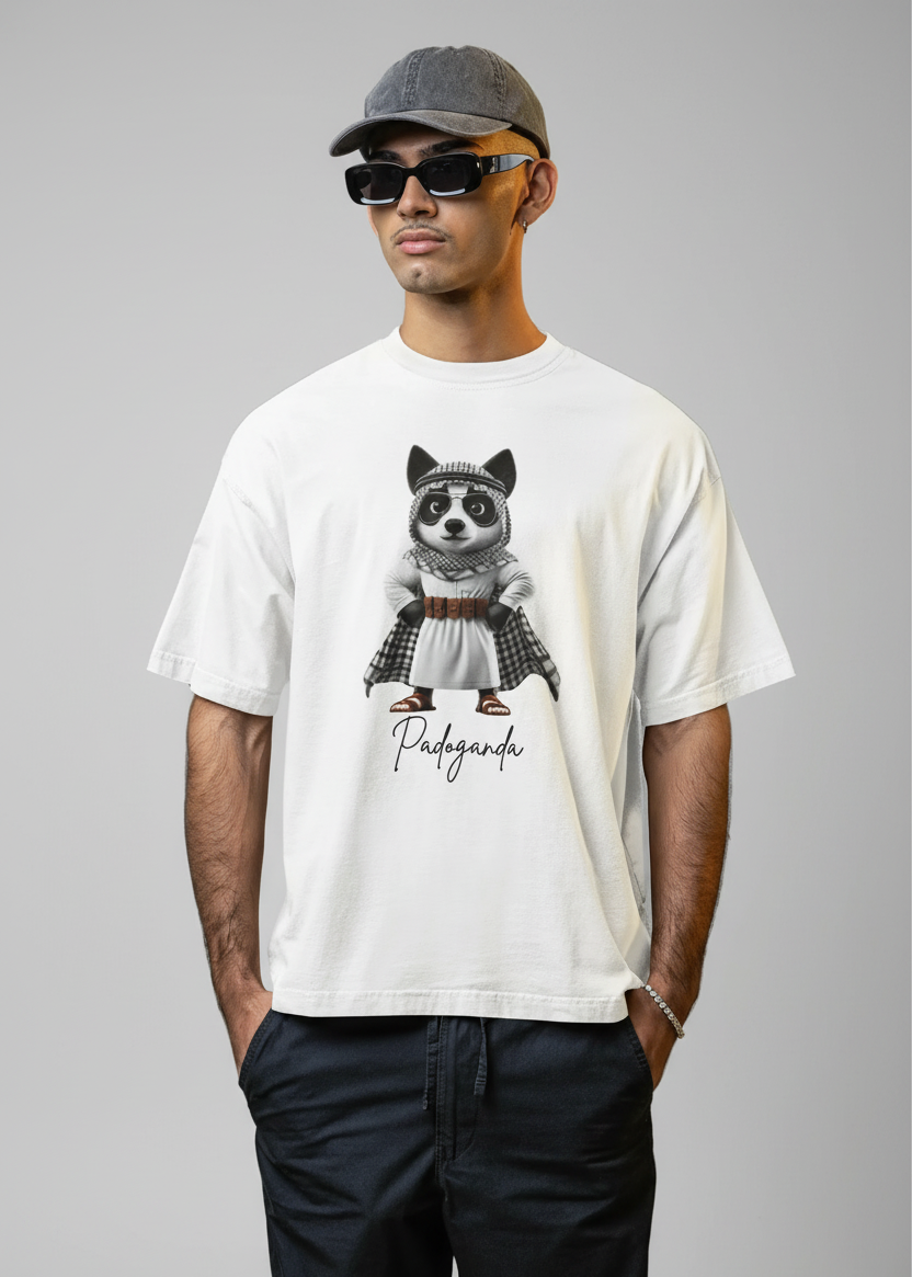 تيشيرت بادوغاندا عربي (أبيض)