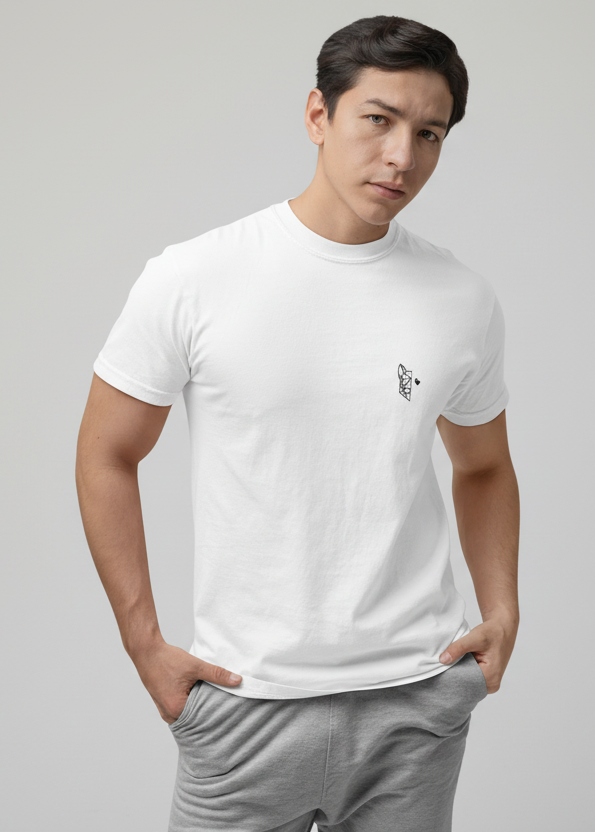 تيشيرت أساسي (أبيض)